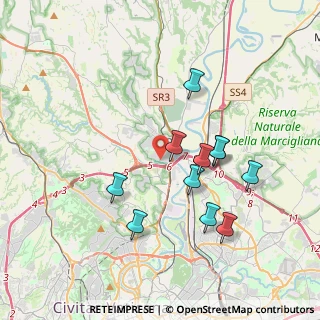 Mappa Via Castellanza, 00188 Roma RM, Italia (3.65545)