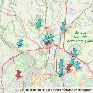 Mappa Via Castellanza, 00188 Roma RM, Italia (5.07083)