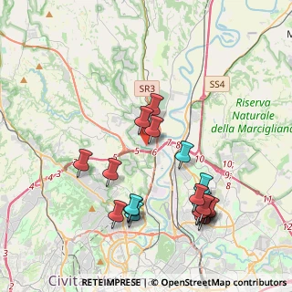 Mappa Via Veientana Vetere, 00188 Roma RM, Italia (4.568)