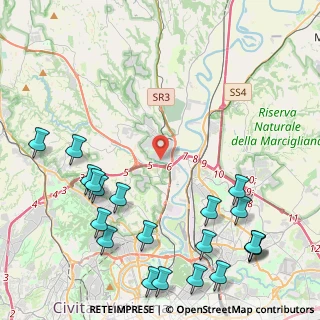 Mappa Via Veientana Vetere, 00188 Roma RM, Italia (6.2155)