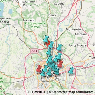 Mappa Via Veientana Vetere, 00188 Roma RM, Italia (8.22889)