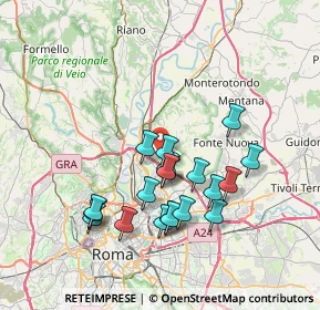 Mappa Via Francesco Mulè, 00138 Roma RM, Italia (7.0995)
