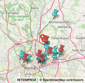Mappa Via Francesco Mulè, 00138 Roma RM, Italia (7.8365)