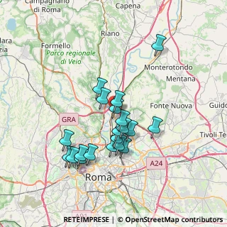Mappa Via Force, 00138 Roma RM, Italia (6.6685)