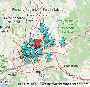 Mappa Via Appennini, 00013 Santa Lucia RM, Italia (11.54737)