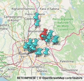 Mappa Via Appennini, 00013 Santa Lucia RM, Italia (10.3875)