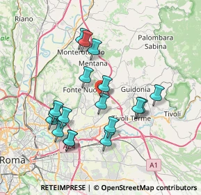 Mappa Via Appennini, 00013 Santa Lucia RM, Italia (7.47944)