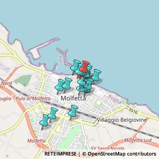 Mappa Via Sant' Angelo, 70056 Molfetta BA, Italia (0.586)