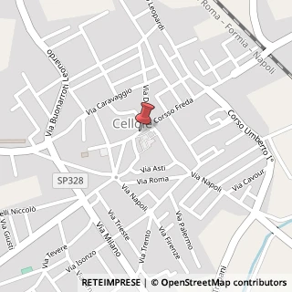 Mappa Corso Freda, 134, 81030 Cellole, Caserta (Campania)