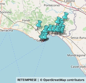 Mappa Piazza Generale Vincenzo Traniello, 04024 Gaeta LT, Italia (9.02278)