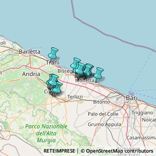 Mappa Zona ASI, 70056 Molfetta BA, Italia (8.738)
