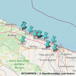 Mappa Via Natale Palummo Senatore, 70056 Molfetta BA, Italia (11.272)