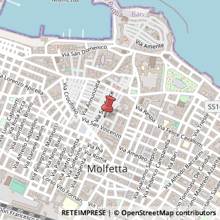 Mappa via San Giovanni Bosco, 20, 70056 Molfetta, Bari (Puglia)