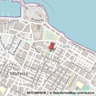 Mappa Via Maranta Bartolomeo, 18, 70056 Molfetta, Bari (Puglia)