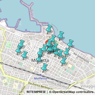 Mappa Via Giovanni Muscati, 70056 Molfetta BA, Italia (0.371)