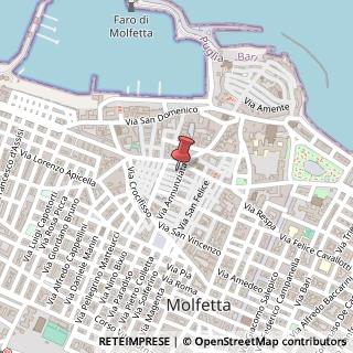 Mappa Via San Luigi, 1, 70056 Molfetta, Bari (Puglia)