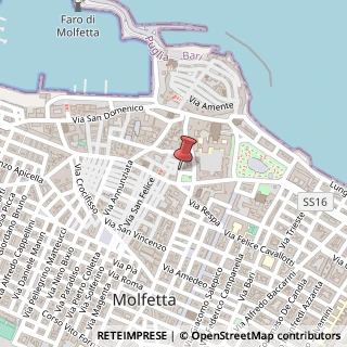 Mappa Piazza vittorio emanuele ii 57, 70054 Molfetta, Bari (Puglia)