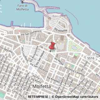 Mappa Piazza Vittorio Emanuele, 18, 70056 Molfetta, Bari (Puglia)