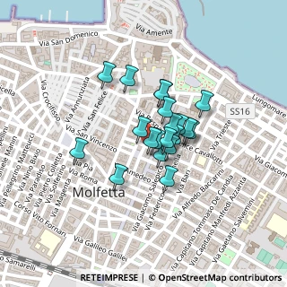 Mappa Piazza Principe di Napoli, 70056 Molfetta BA, Italia (0.1495)