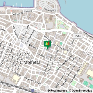 Mappa Via Bettino Ricasoli, 37, 70056 Molfetta, Bari (Puglia)