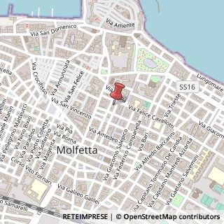 Mappa Via Bettino Ricasoli, 2, 70056 Molfetta, Bari (Puglia)
