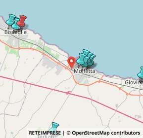 Mappa Strada Vicolo Favale Fondo, 70056 Molfetta BA, Italia (5.01)