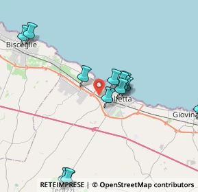 Mappa Strada Vicolo Favale Fondo, 70056 Molfetta BA, Italia (4.39143)