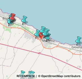 Mappa Strada Vicolo Favale Fondo, 70056 Molfetta BA, Italia (5.242)