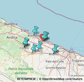 Mappa Strada Vicolo Favale Fondo, 70056 Molfetta BA, Italia (9.51909)