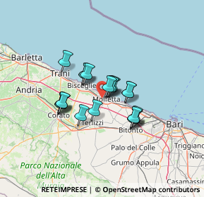 Mappa Strada Vicolo Favale Fondo, 70056 Molfetta BA, Italia (9.877)