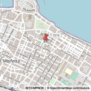 Mappa Via Alessandro Volta,  47, 70056 Molfetta, Bari (Puglia)