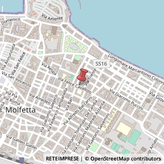 Mappa Via Felice Cavallotti, 15, 70056 Molfetta, Bari (Puglia)