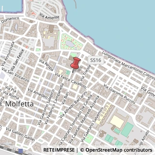 Mappa Via Maranta Bartolomeo, 5, 70056 Molfetta, Bari (Puglia)