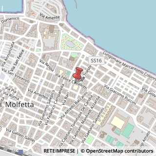Mappa Via Felice Cavallotti,  15, 70056 Molfetta, Bari (Puglia)