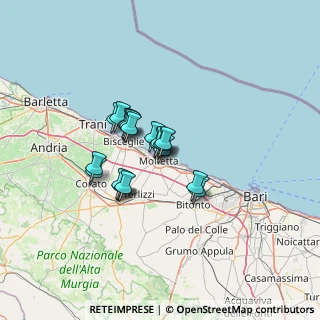 Mappa Via Trieste, 70056 Molfetta BA, Italia (9.084)