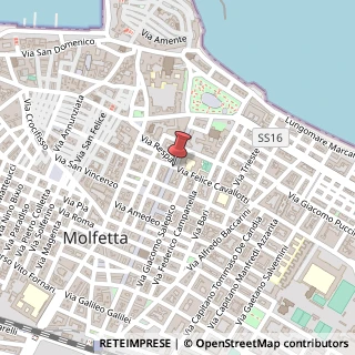 Mappa Via Felice Cavallotti, 70056 Molfetta BA, Italia, 70056 Molfetta, Bari (Puglia)
