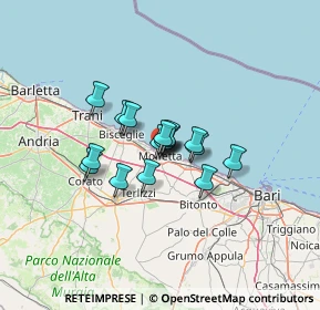 Mappa Via Paniscotti, 70056 Molfetta BA, Italia (8.30375)