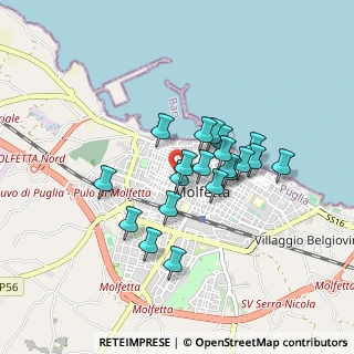 Mappa Via Cristoforo Colombo, 70056 Molfetta BA, Italia (0.7115)
