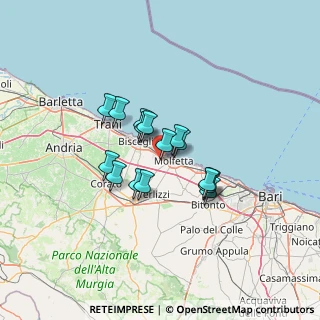 Mappa Via delle Ricamatrici, 70056 Molfetta BA, Italia (9.9125)