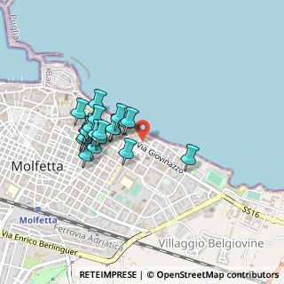 Mappa Via Maresciallo Altomare, 70056 Molfetta BA, Italia (0.384)