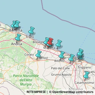 Mappa Via Simon Bolivar, 70056 Molfetta BA, Italia (18.98375)