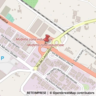 Mappa Zona industriale, 70056 Molfetta, Bari (Puglia)