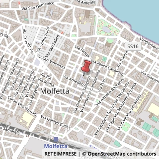 Mappa Via Adele Cairoli, 14, 70056 Molfetta, Bari (Puglia)