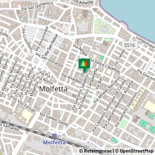 Mappa Via Adele Cairoli, 14, 70056 Molfetta, Bari (Puglia)