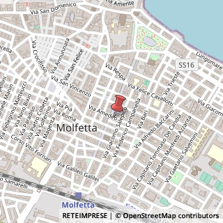 Mappa Via Amedeo, 41, 70056 Molfetta, Bari (Puglia)