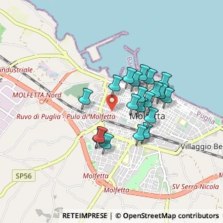 Mappa Via Poggio Reale, 70056 Molfetta BA, Italia (0.7465)