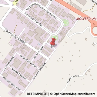 Mappa Via dei Carpentieri, 5, 70056 Molfetta, Bari (Puglia)