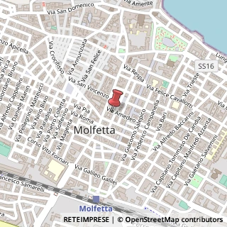 Mappa Via Amedeo, 16, 70056 Molfetta, Bari (Puglia)