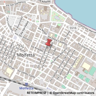 Mappa Via Giacomo Salepico, 57, 70056 Molfetta, Bari (Puglia)
