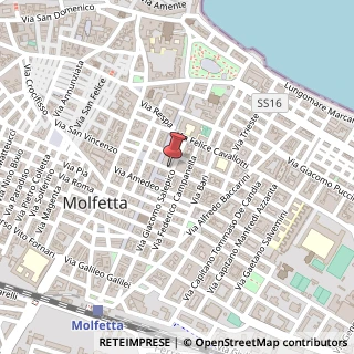 Mappa Via Adele Cairoli, 17, 70056 Molfetta, Bari (Puglia)